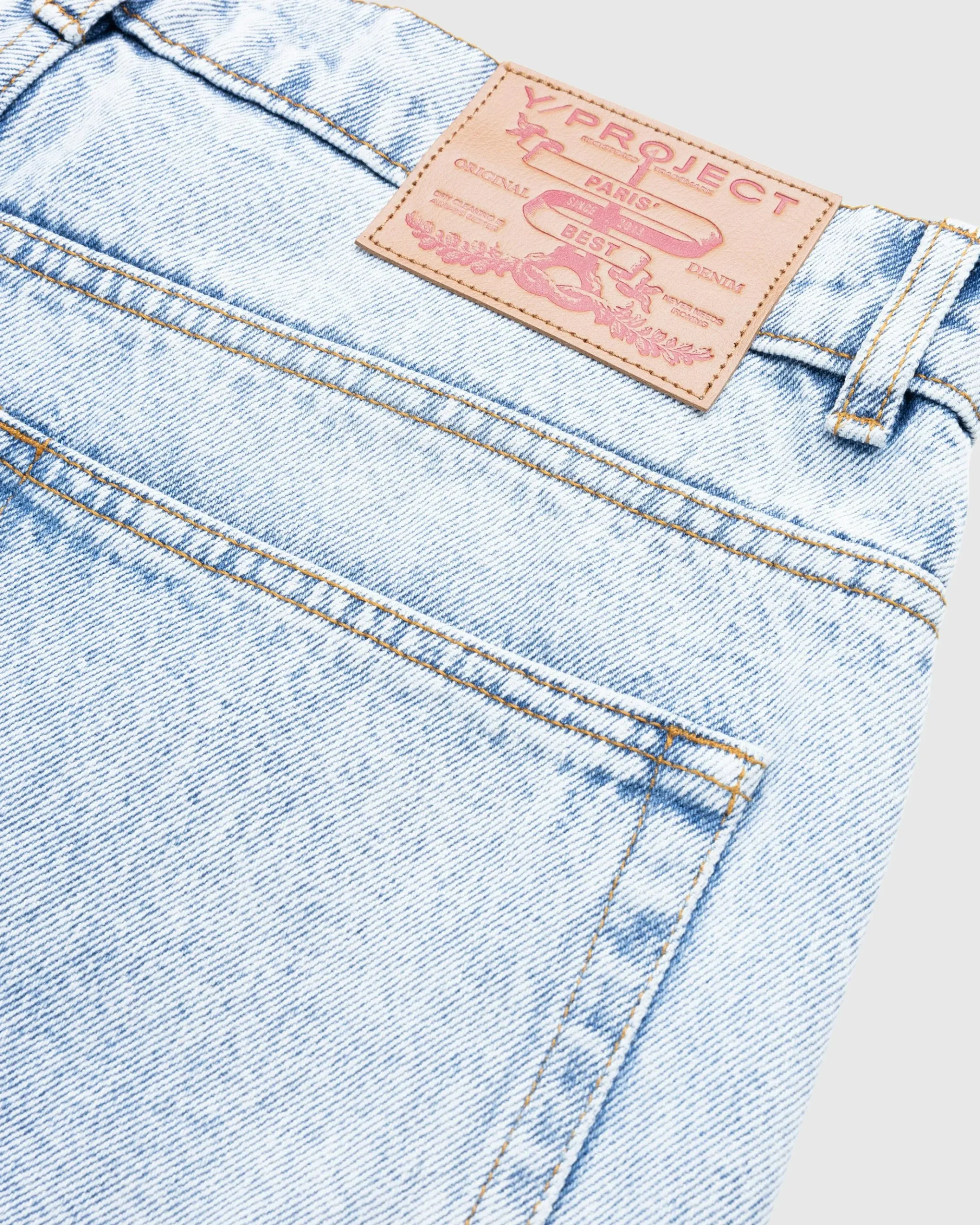 Sale Y/Project Rhinestone Jeans Blue iceblue