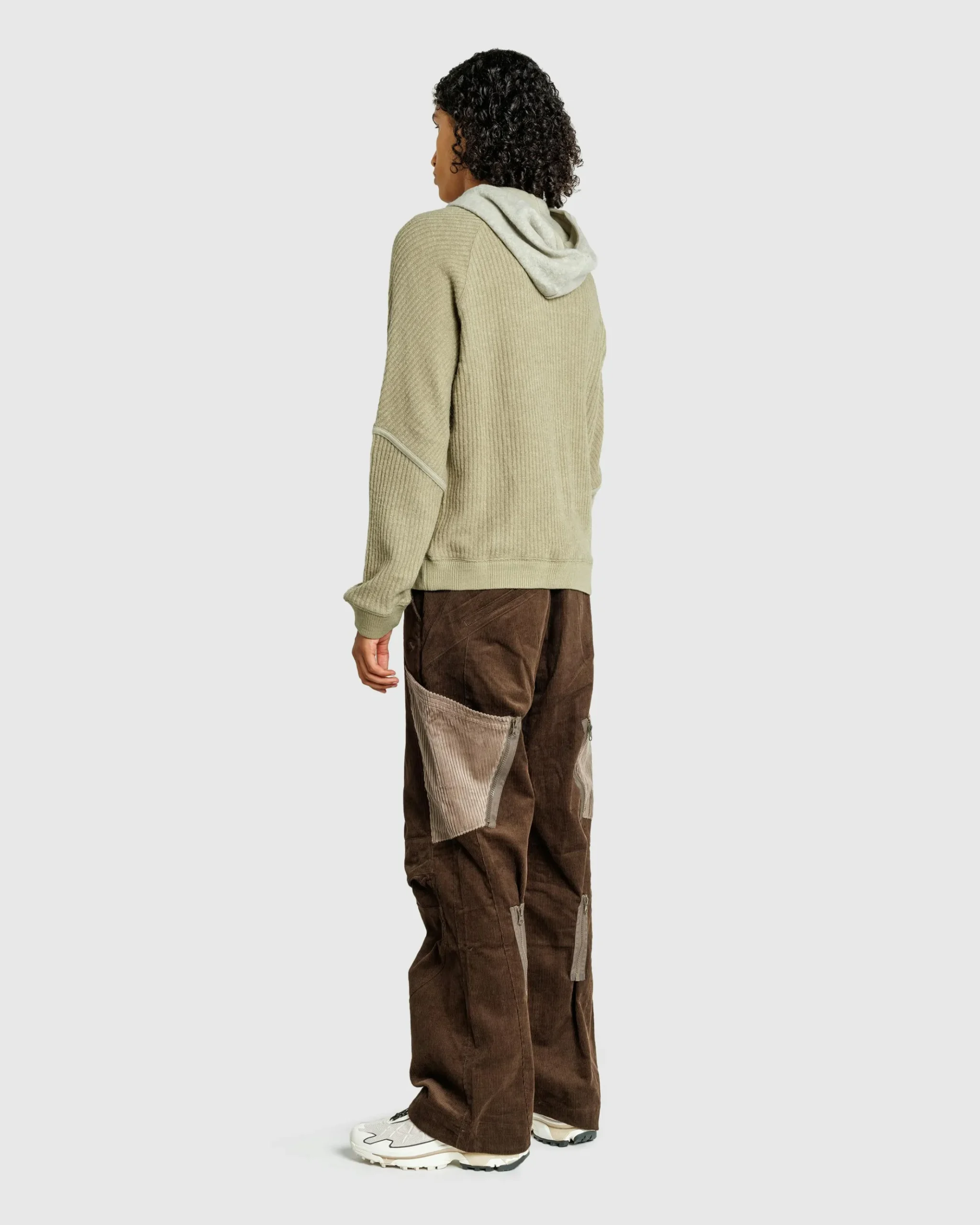 Best Sale San San Gear Ribbed Hoodie Knit khaki