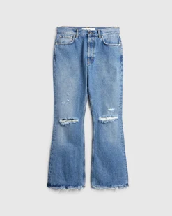 New Séfr Rider Cut Jeans Trashed Mid Blue trashedmidblue