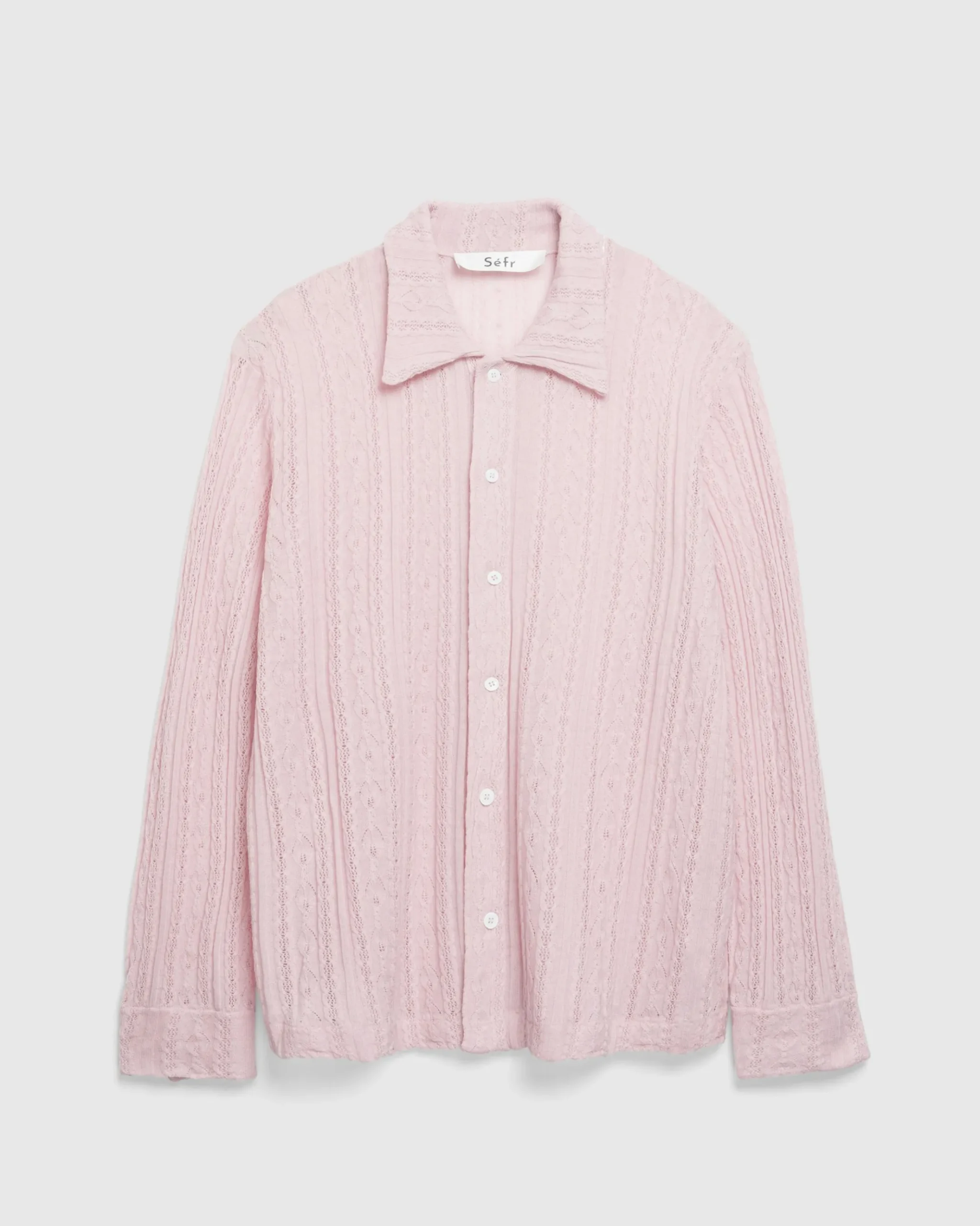 Clearance Séfr Riku Shirt Fine Lavendel Merino finelavendelmerino