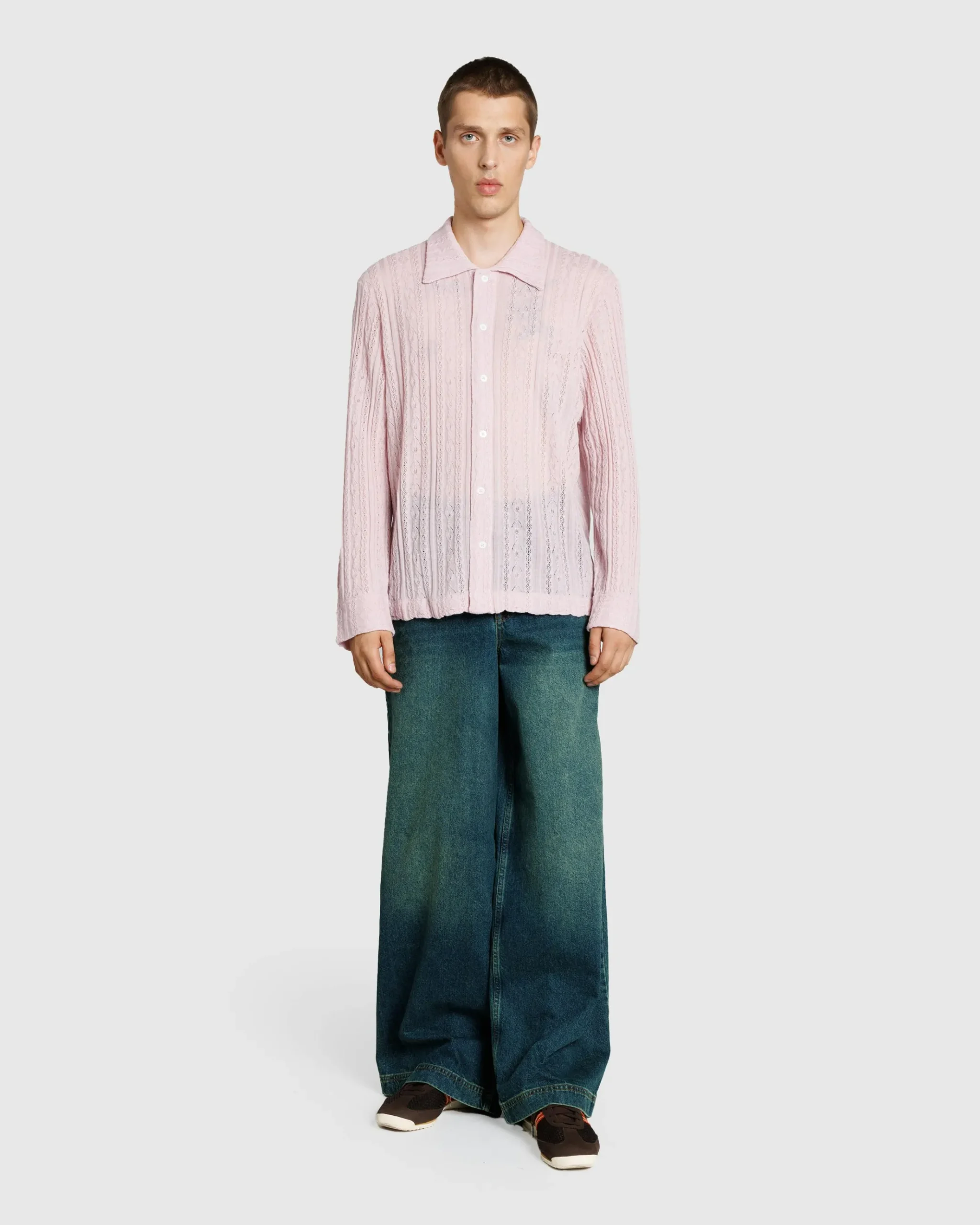 Clearance Séfr Riku Shirt Fine Lavendel Merino finelavendelmerino