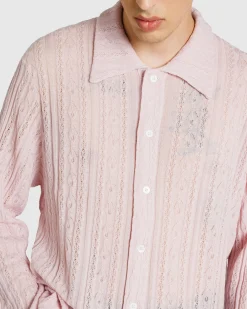 Clearance Séfr Riku Shirt Fine Lavendel Merino finelavendelmerino