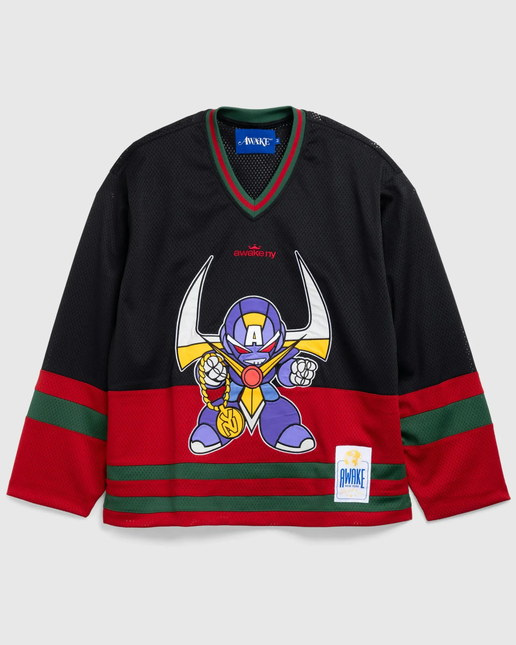 Outlet Awake NY Robo Hockey Jersey Black/Multi blackmulti