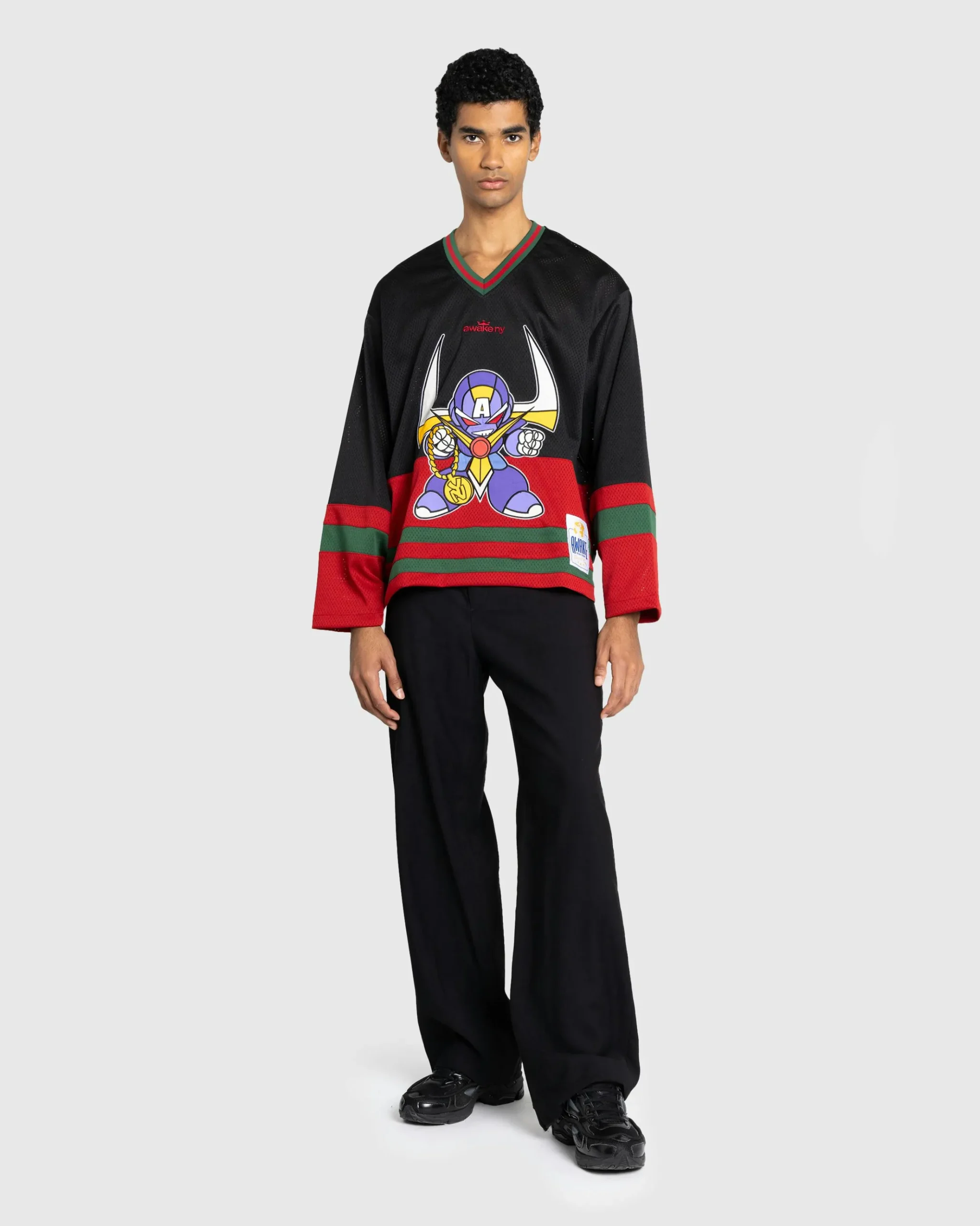 Outlet Awake NY Robo Hockey Jersey Black/Multi blackmulti