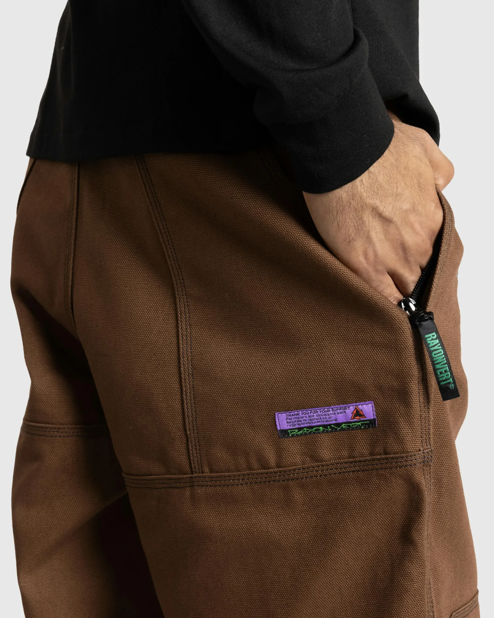 New Rayon Vert Rocky Pants Bark Brown barkbrown