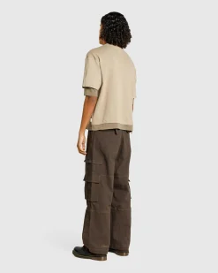 Cheap Carrer Roque Double Hem T-Shirt beige