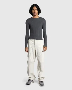 Cheap Rier Round Neck Sweater Castlerock Knit grey