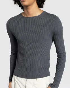 Cheap Rier Round Neck Sweater Castlerock Knit grey
