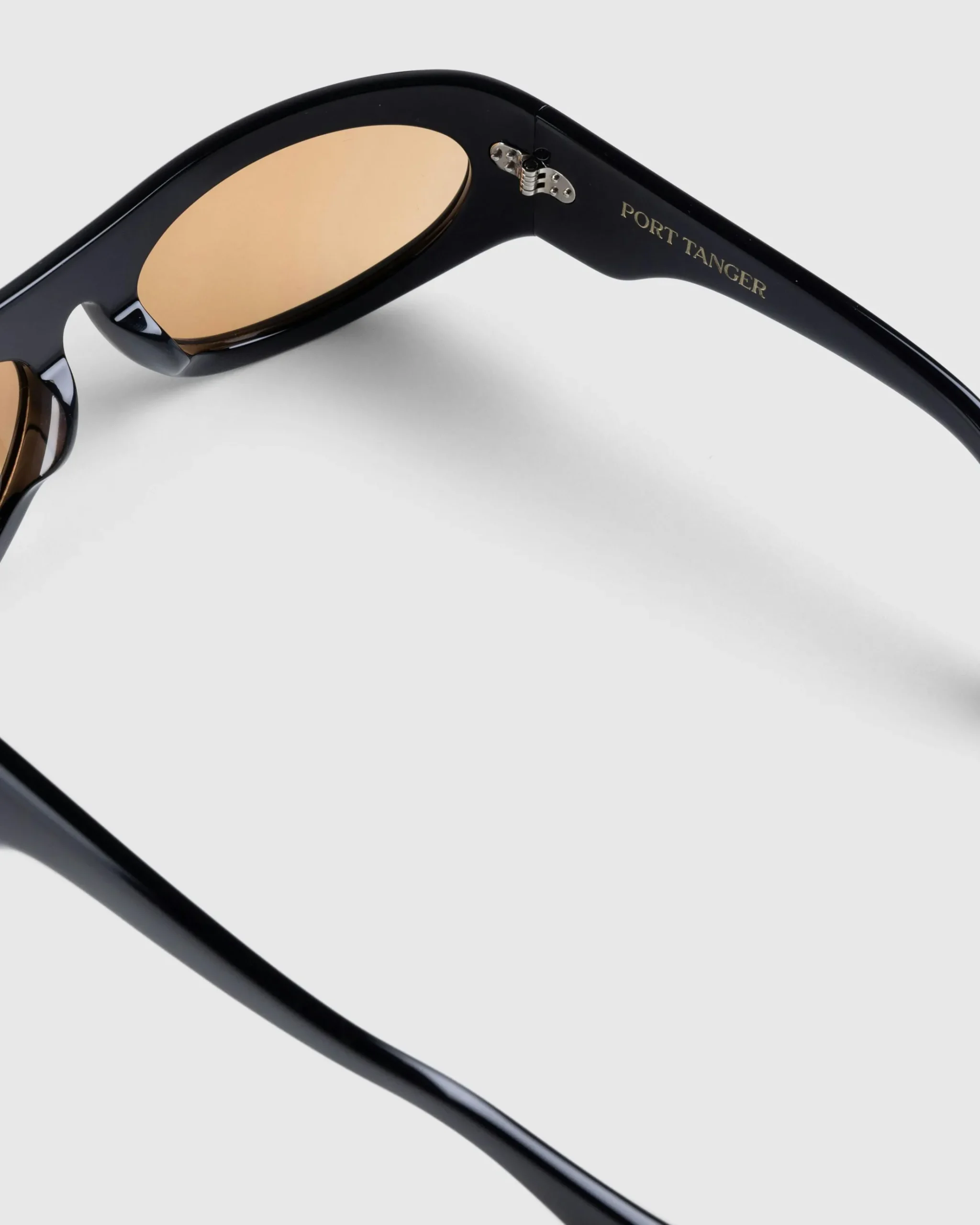 Shop Port Tanger Safaa Black Acetate/Amber Lens blackacetateamberlens