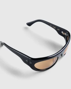 Shop Port Tanger Safaa Black Acetate/Amber Lens blackacetateamberlens