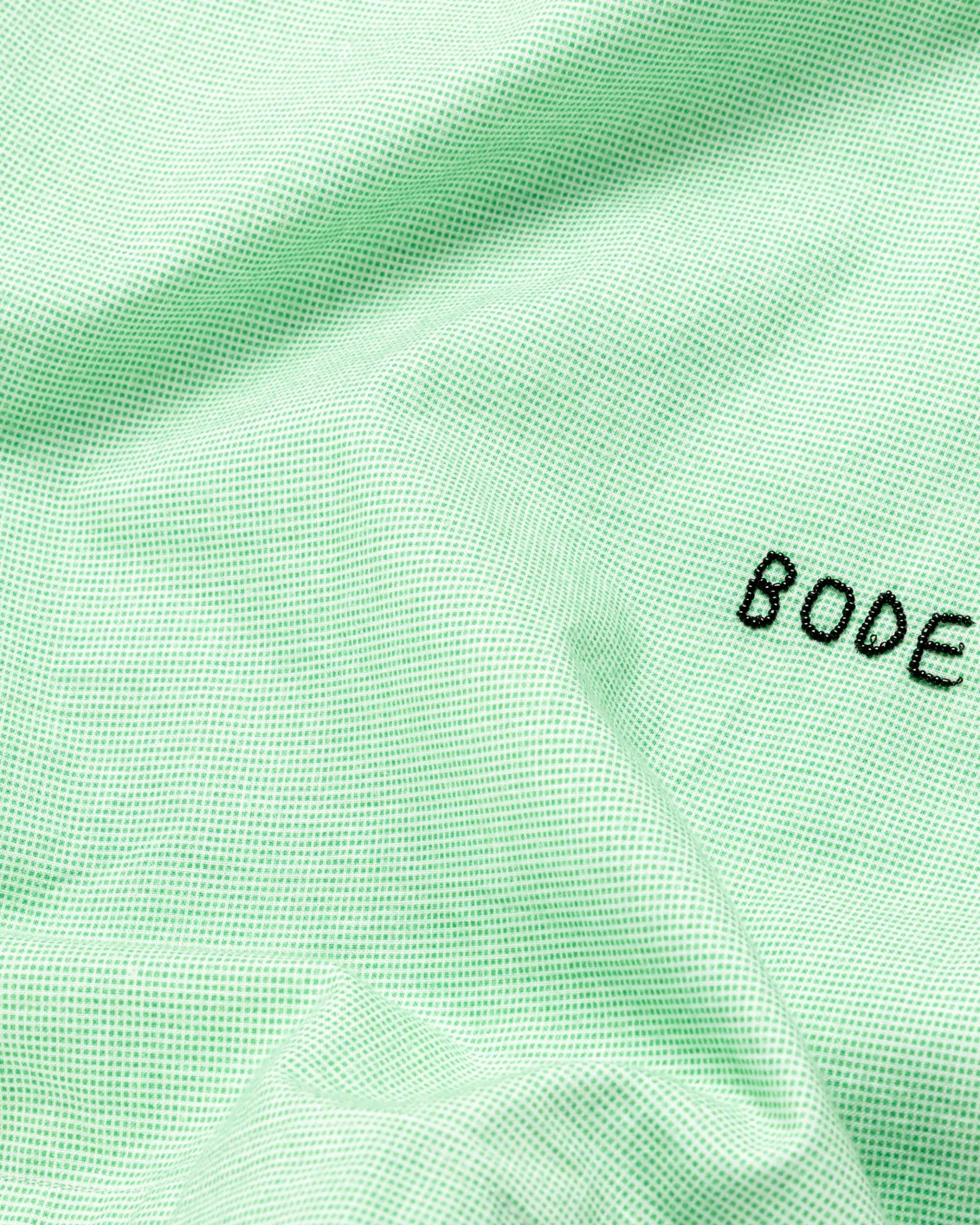 Sale Bode See You at the Barn Short-Sleeve Shirt White/Green whitegreen