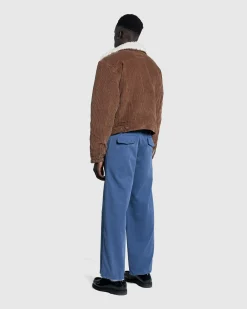 Fashion ERL Sherpa Corduroy Trucker Jacket brown