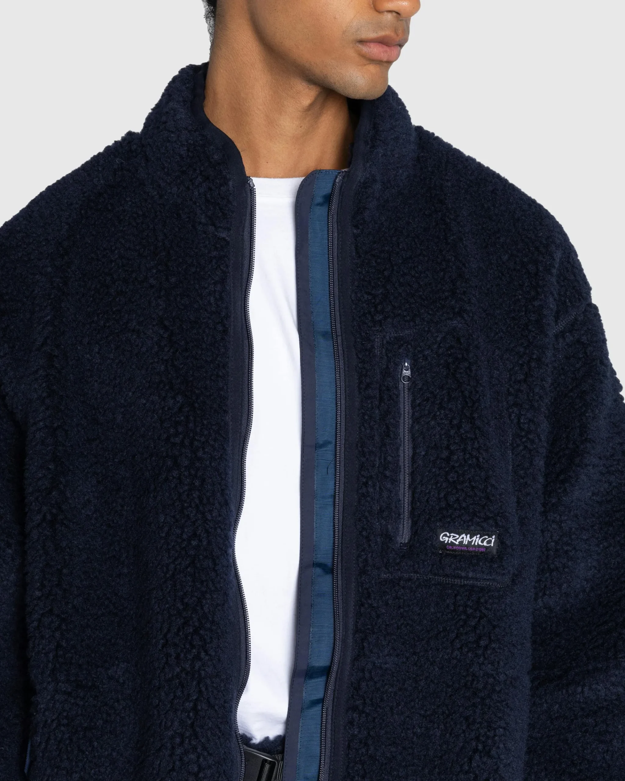 Fashion Gramicci Sherpa Jacket navy