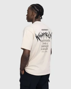 Discount École Kourtrajmé Short Sleeve T-Shirt Eggshell beige