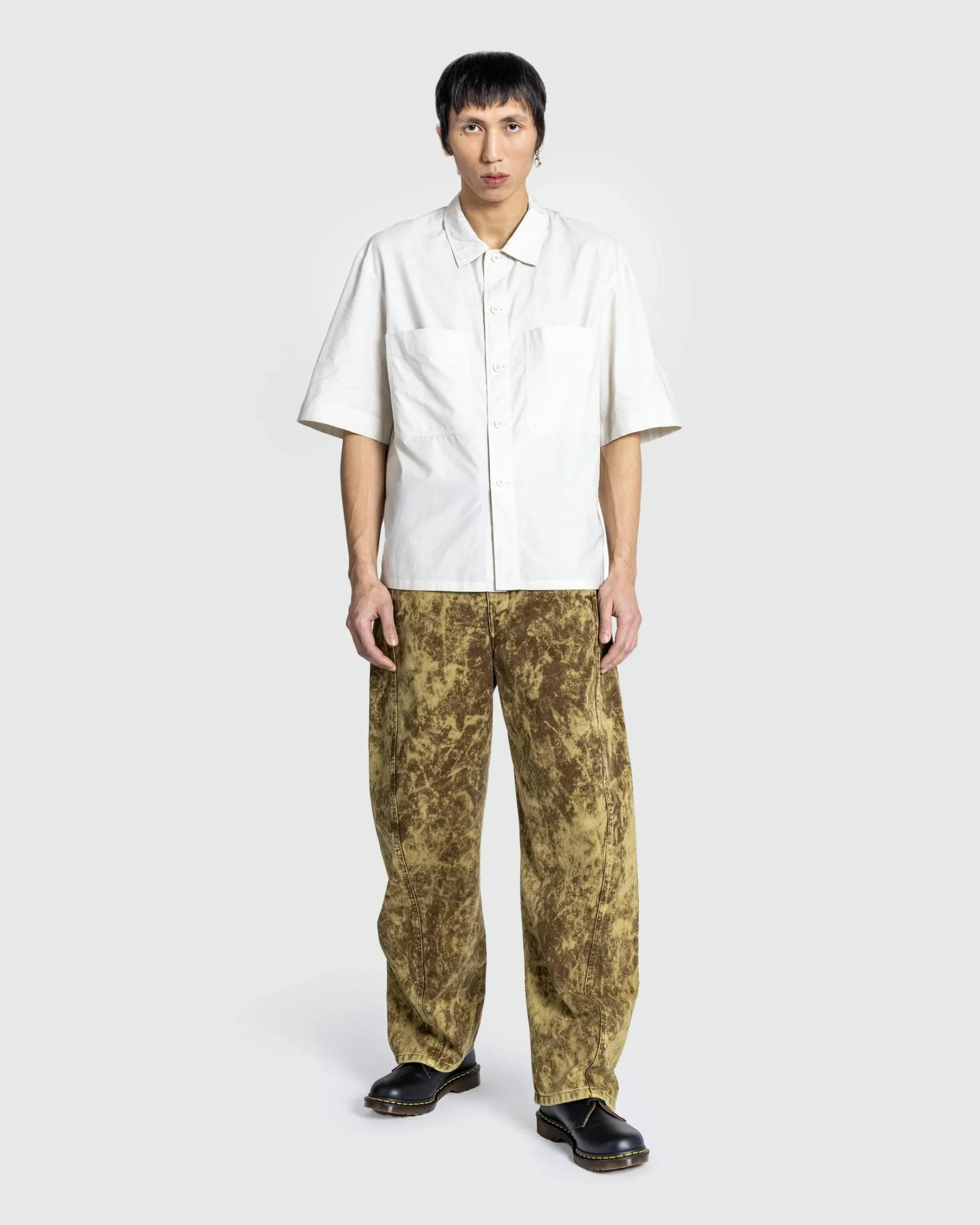 Outlet Lemaire Short-Sleeve Pyjama Shirt Pale Mastic palemastic