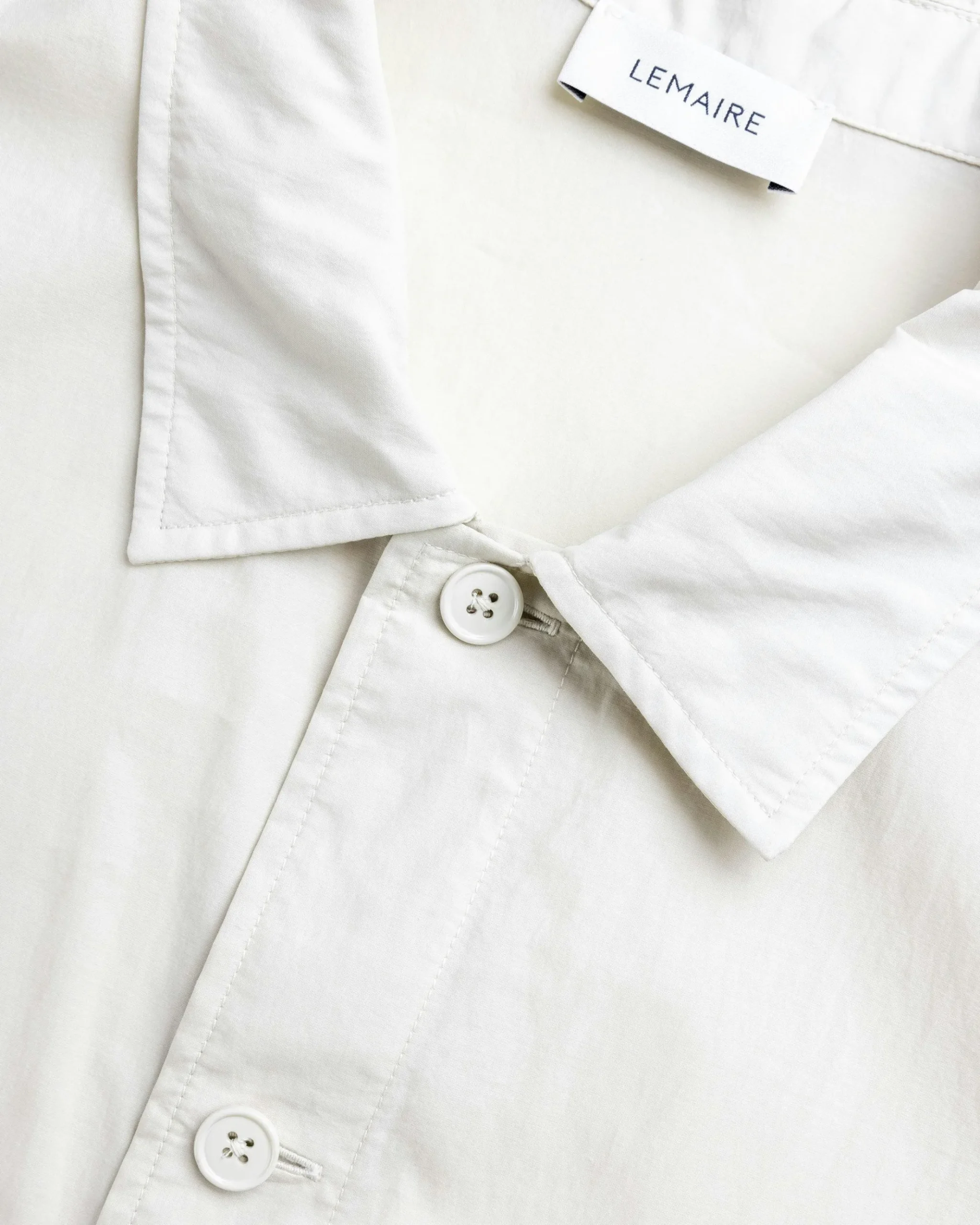 Outlet Lemaire Short-Sleeve Pyjama Shirt Pale Mastic palemastic