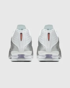 Cheap Nike Shox R4 White/White-Metallic Silver-Max Orange white/white-metallicsilver-maxorange