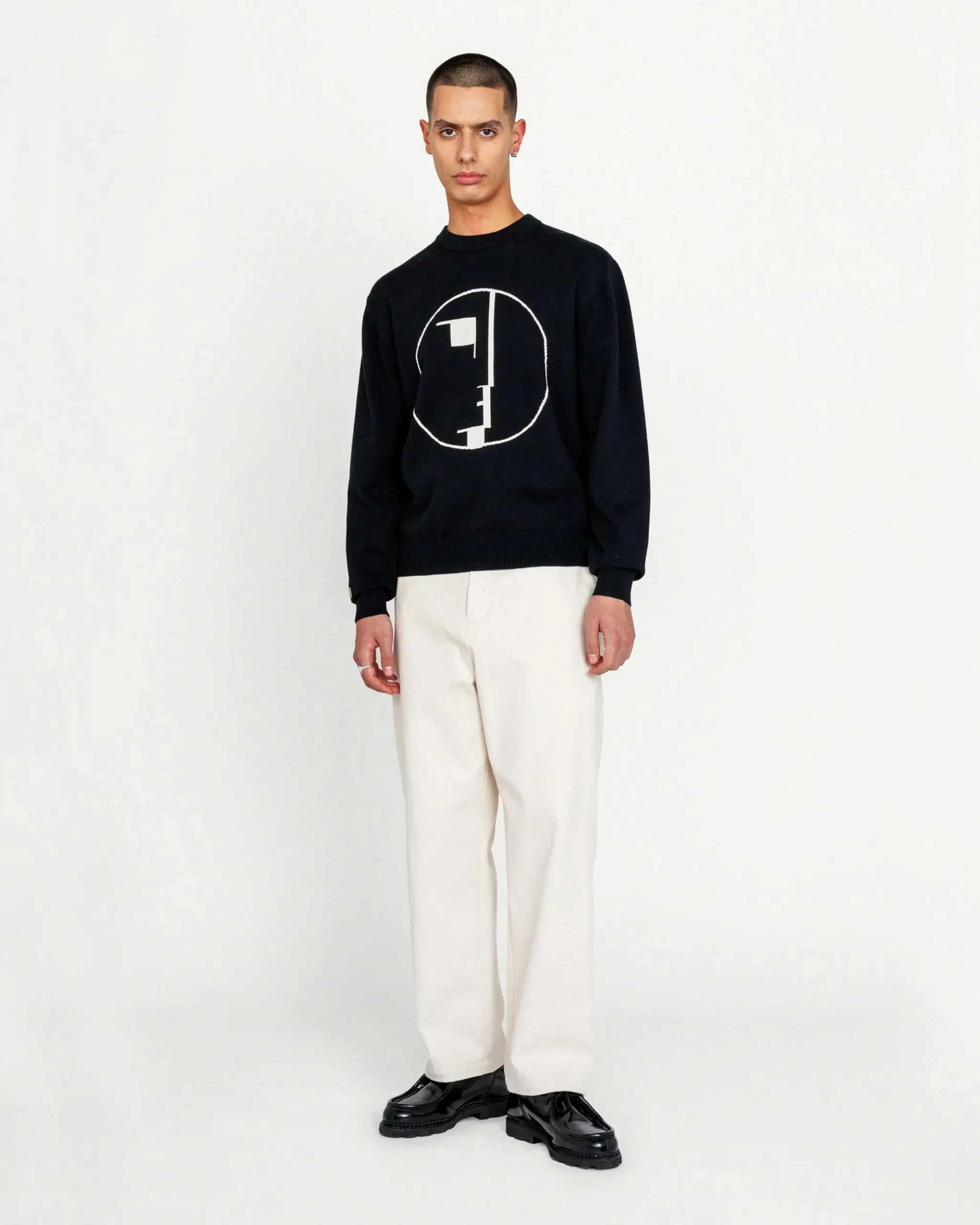 Fashion Highsnobiety Signet Knit Sweater black