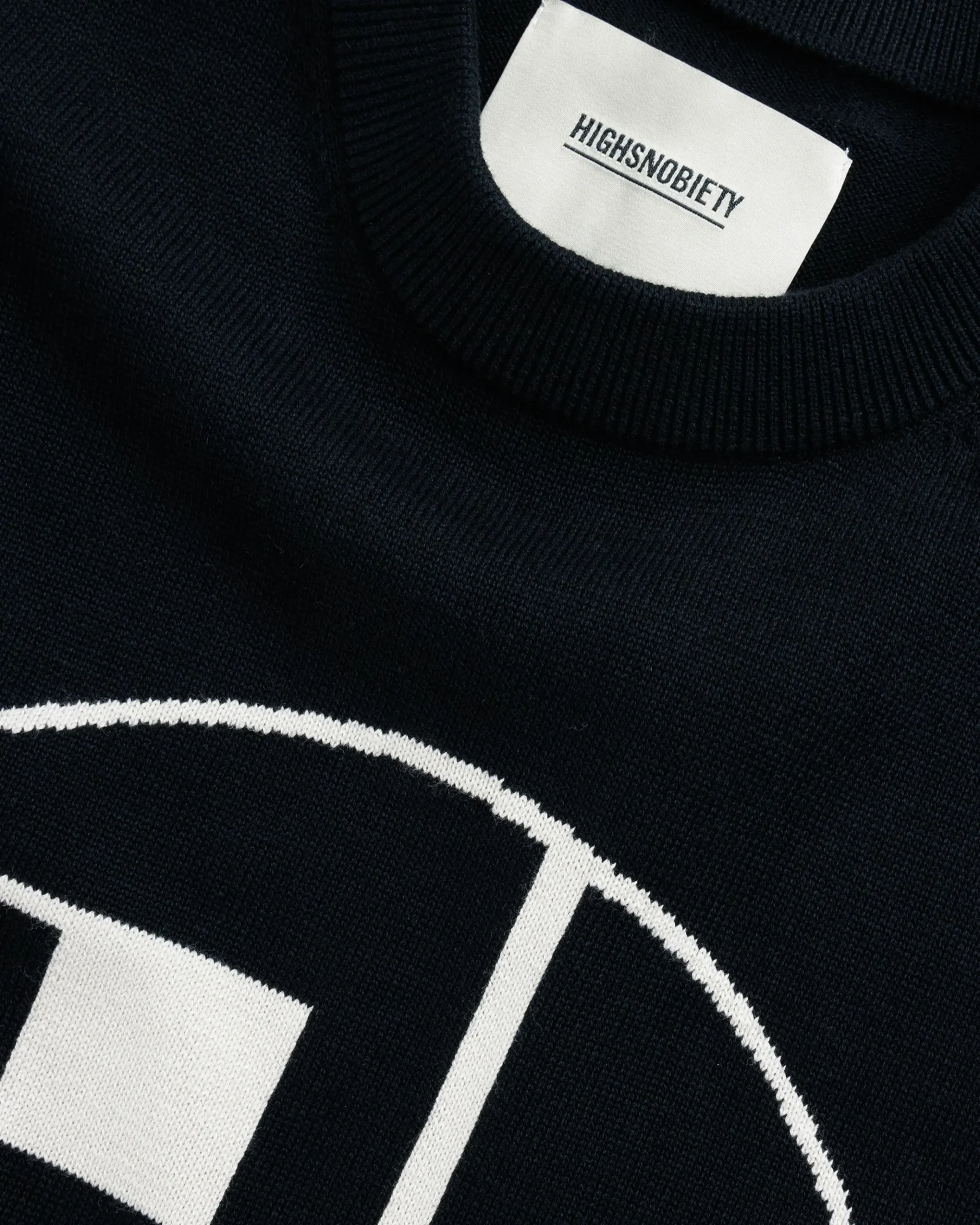 Fashion Highsnobiety Signet Knit Sweater black