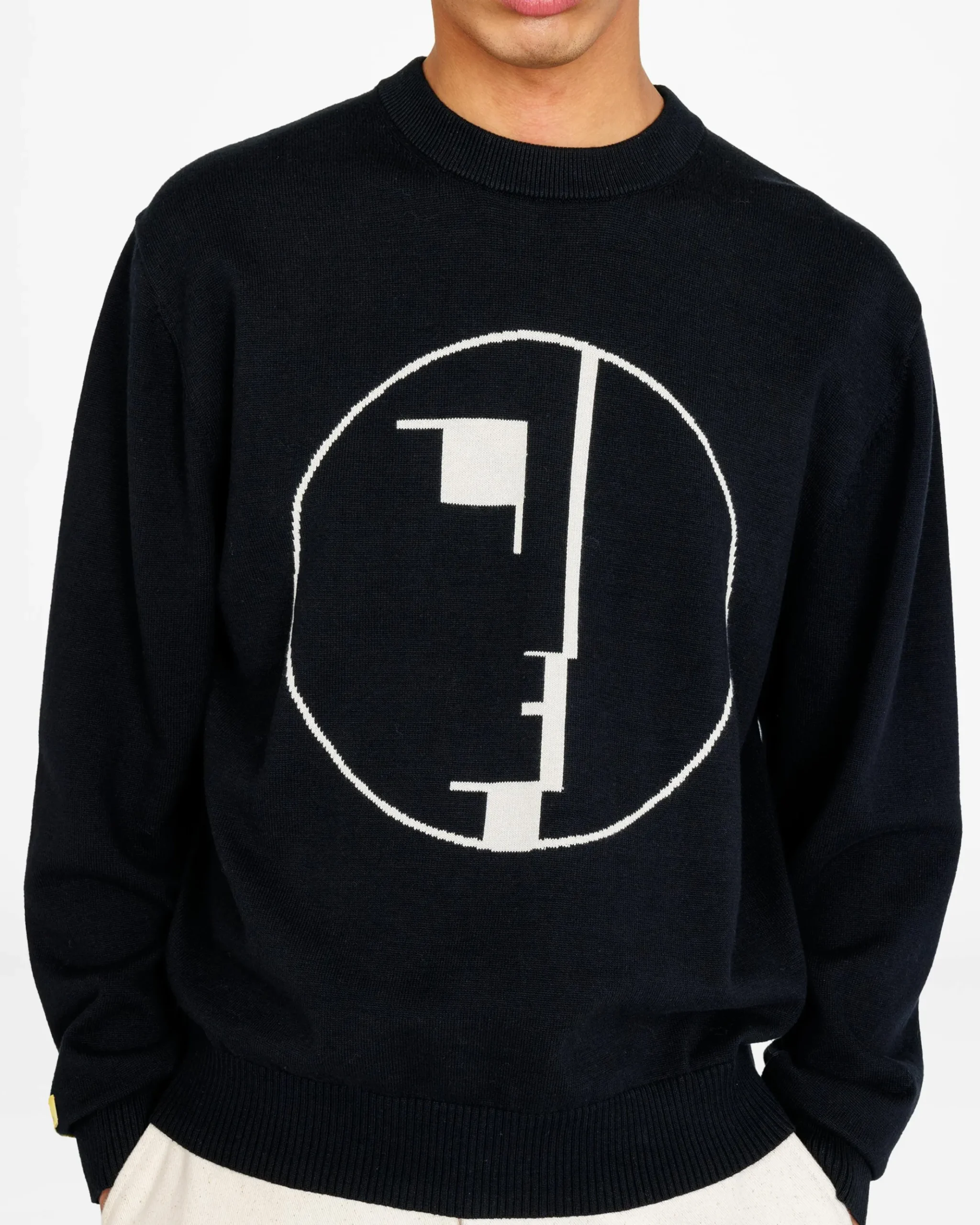 Fashion Highsnobiety Signet Knit Sweater black