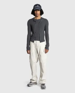 Flash Sale Rier Silk Knit Cardigan Castlerock grey