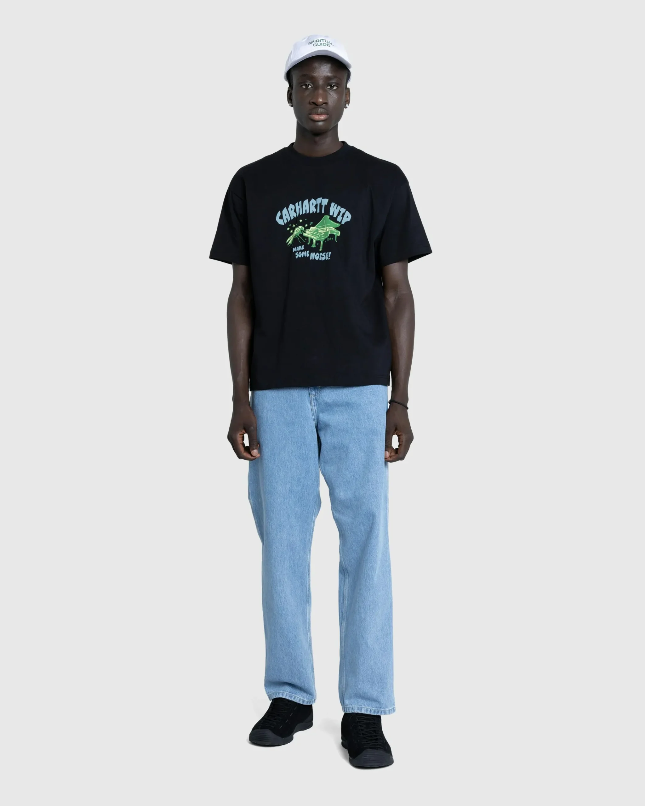Sale Carhartt WIP Single Knee Pant Blue/Stone Bleached blue/stonebleached