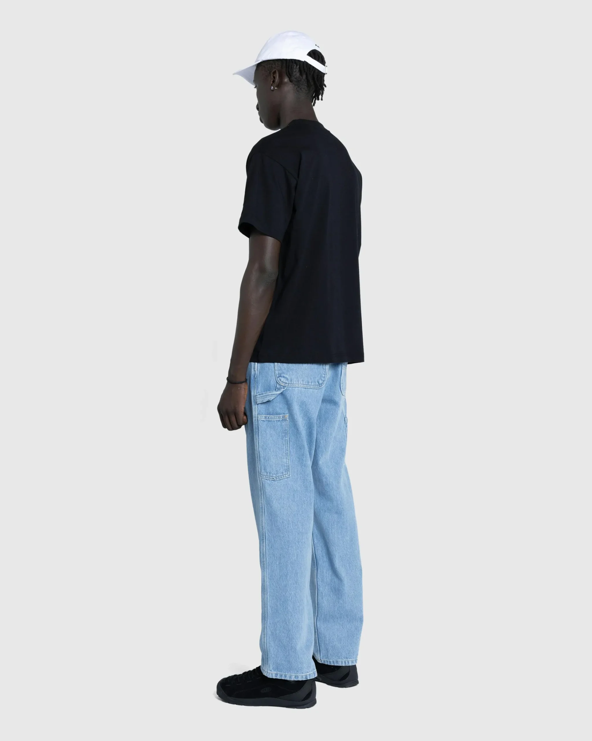 Sale Carhartt WIP Single Knee Pant Blue/Stone Bleached blue/stonebleached