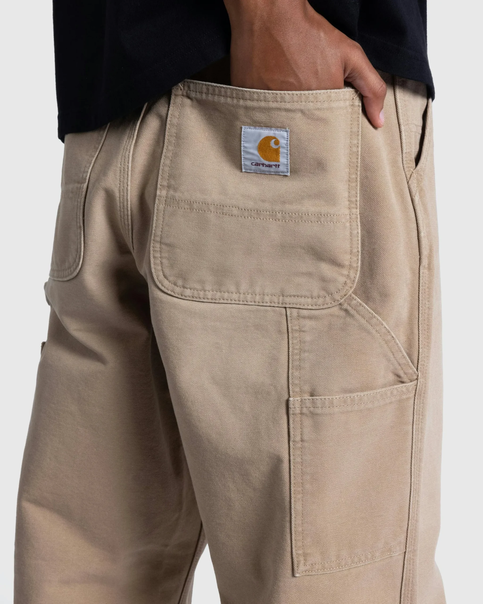 Shop Carhartt WIP Single Knee Pant Peanut/Aged Canvas peanut/agedcanvas