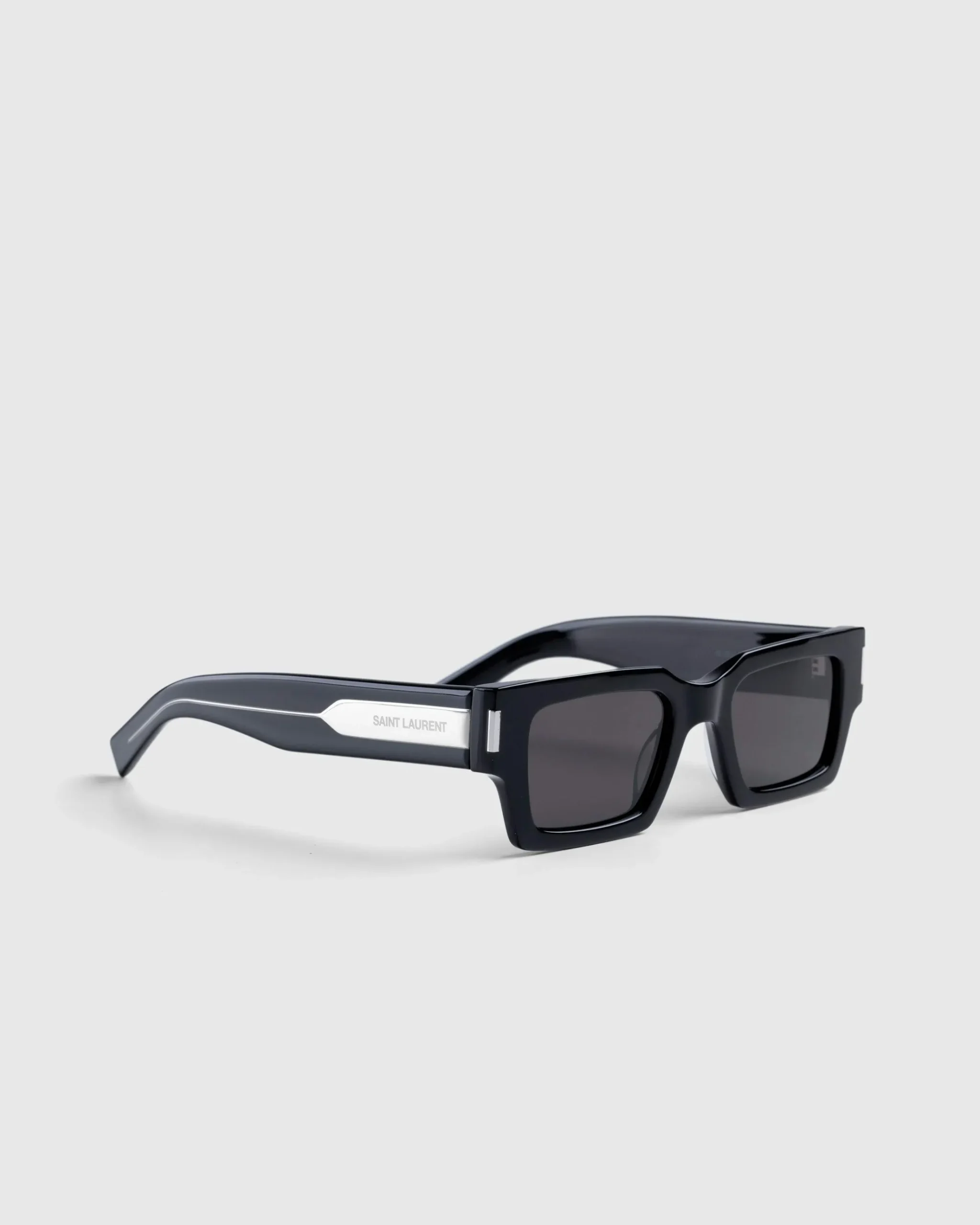 Cheap Saint Laurent SL 572 Square Frame Sunglasses Black/Crystal black-crystal-grey