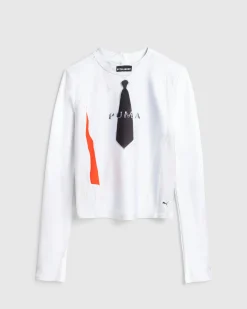 Store Puma Slim Long-Sleeve white