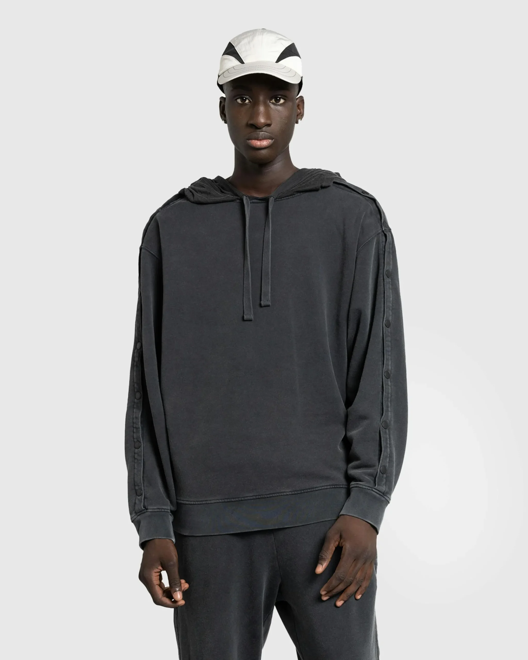 Fashion Y/Project Snap Insert Hoodie Vintage Black vintageblack