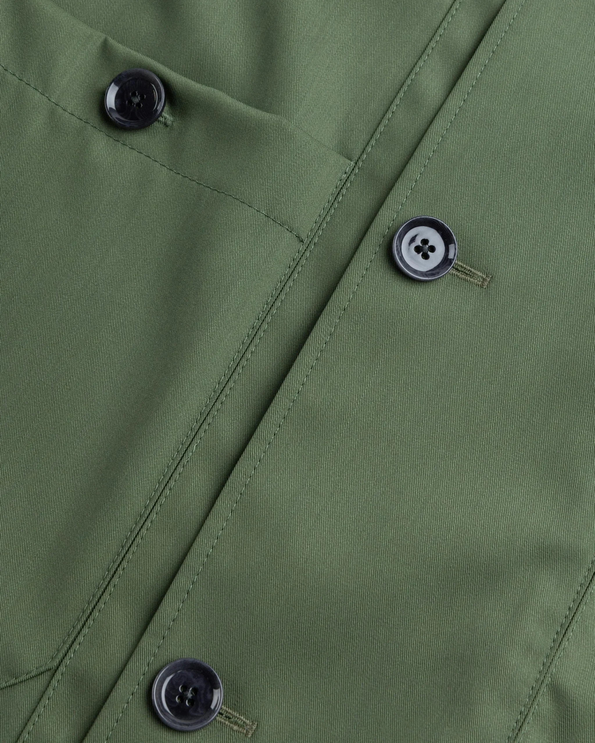 Shop Lemaire Soft Military Overshirt Smoky Green smokygreen