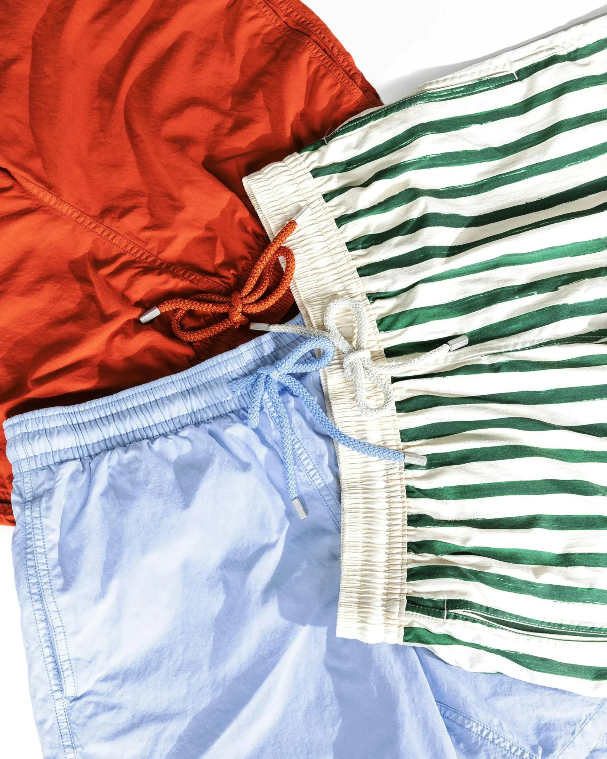 New Vilebrequin Solid Swim Shorts Red Tea redtea