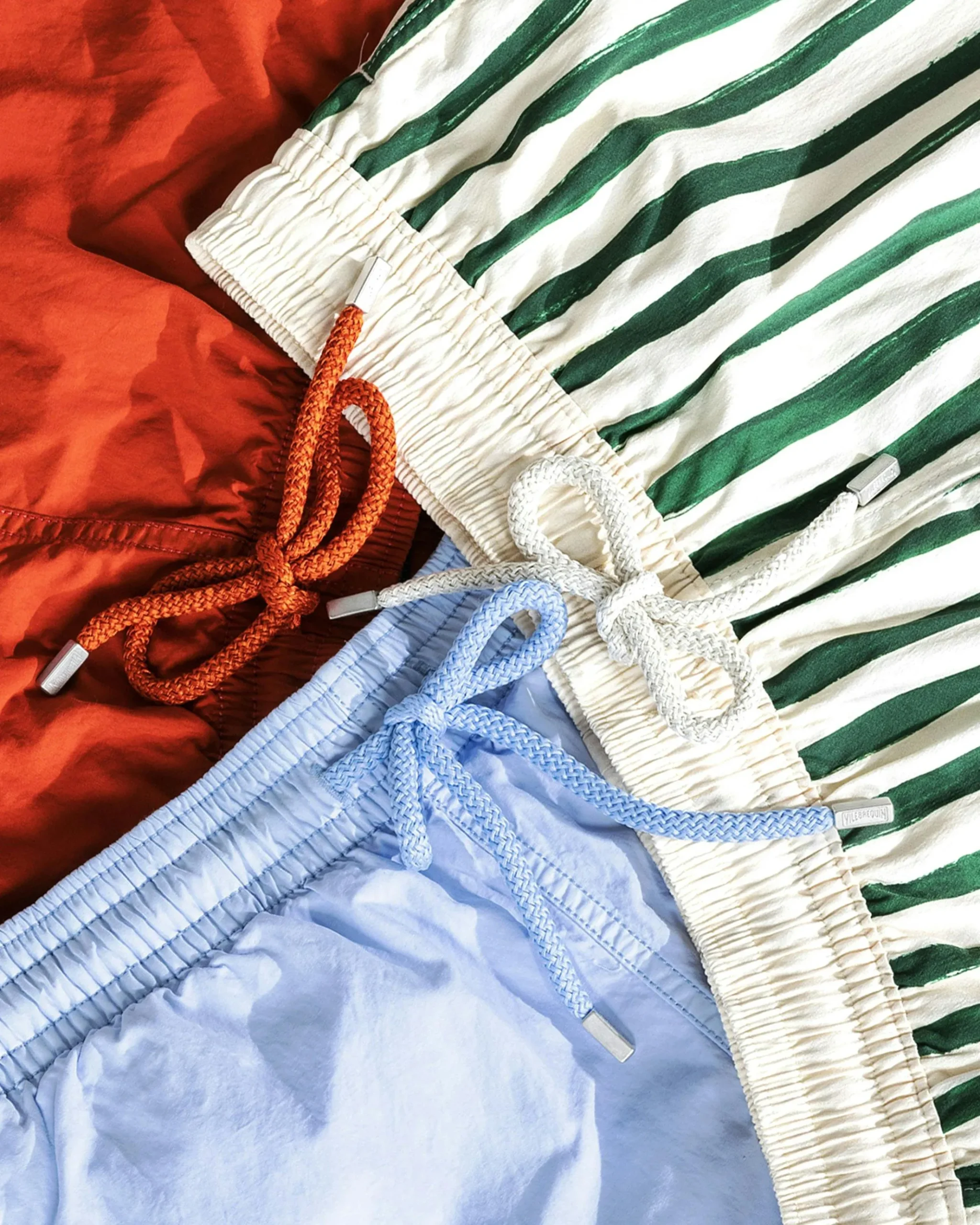 New Vilebrequin Solid Swim Shorts Red Tea redtea