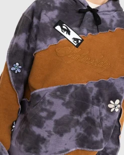 Best Sale P.A.M. Spiral Upcycle Hooded Sweat brown/grey