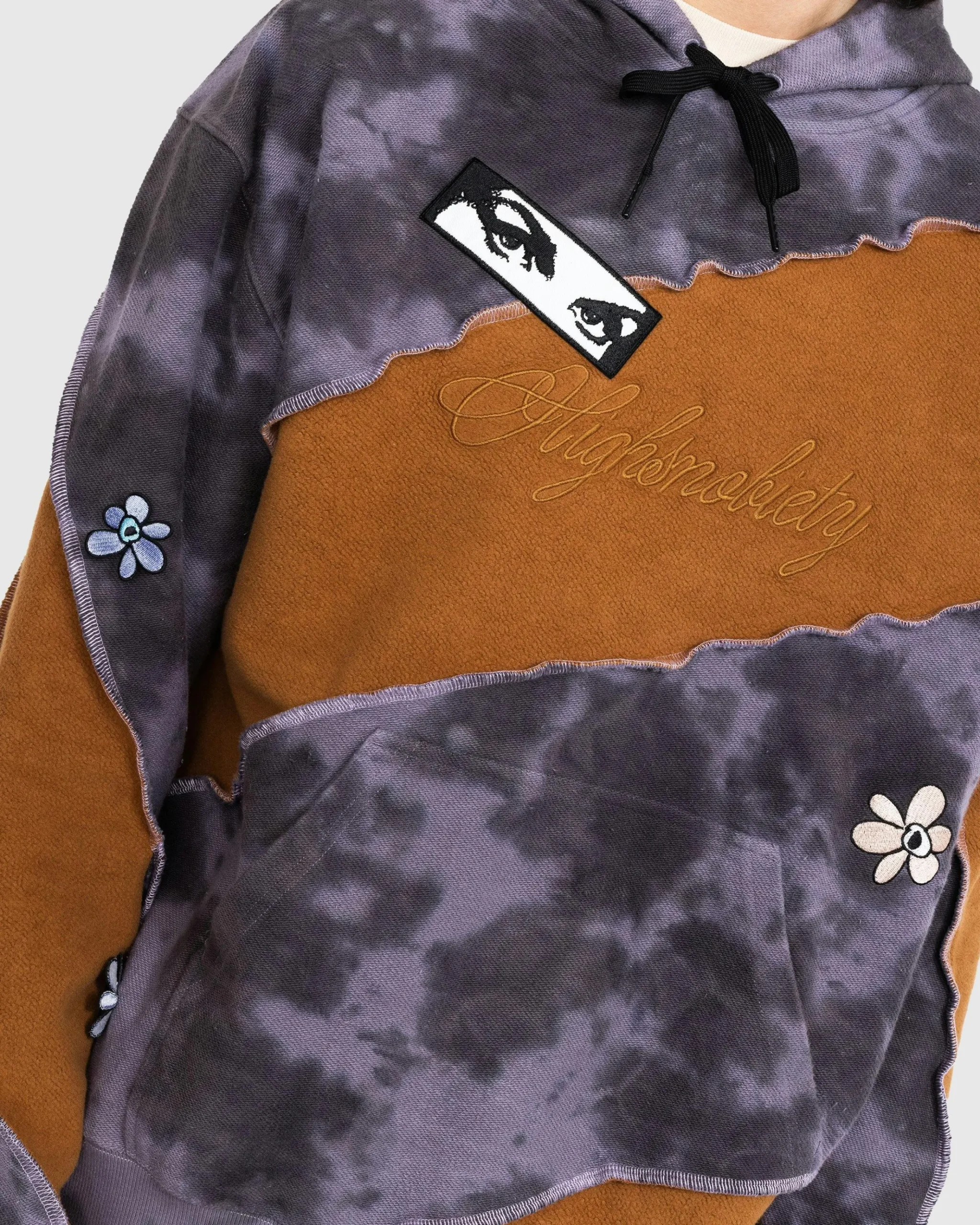 Best Sale P.A.M. Spiral Upcycle Hooded Sweat brown/grey