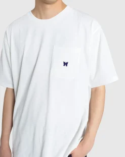 Store Needles S/S Crew Neck Tee Poly Jersey white