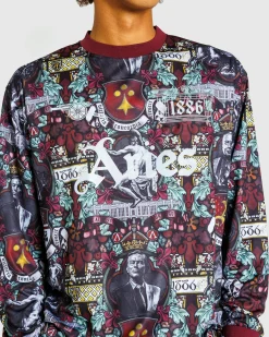 Clearance Aries Stained Glass Poly LS Tee multi