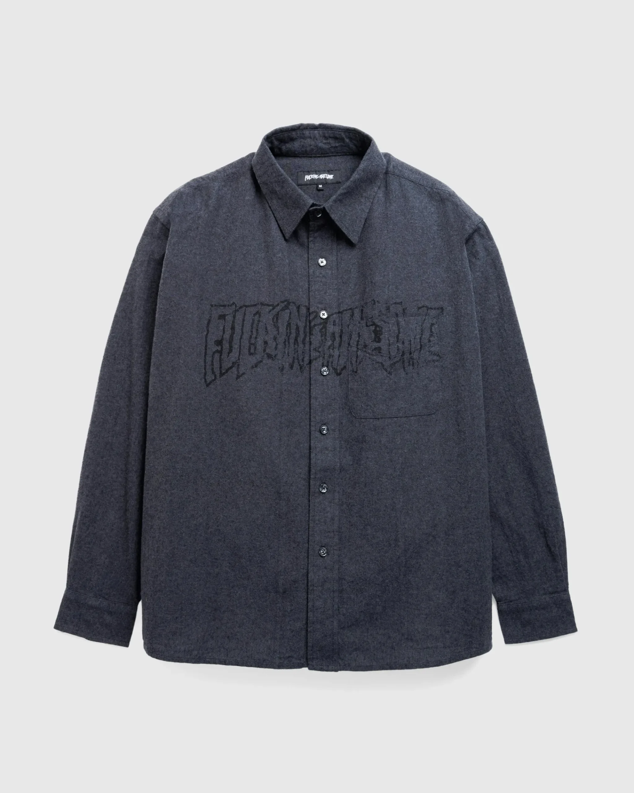Best Sale Fucking Awesome Stamp Logo Chambray grey