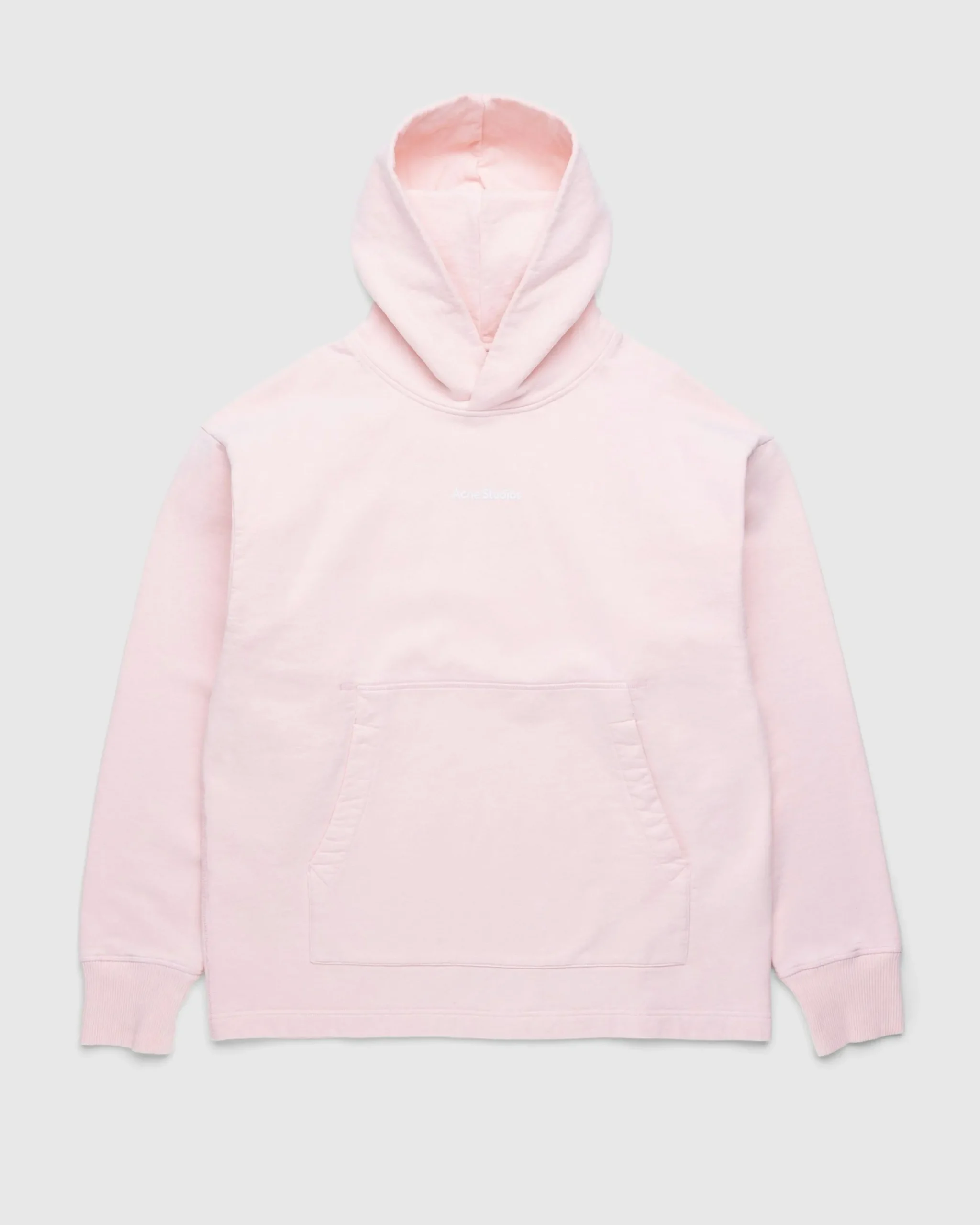 Sale Acne Studios Stamp Logo Hoodie Pale Pink palepink