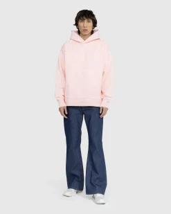 Sale Acne Studios Stamp Logo Hoodie Pale Pink palepink