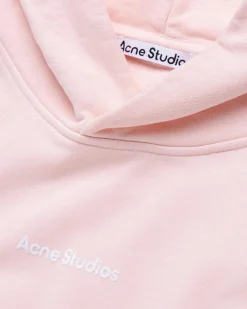Sale Acne Studios Stamp Logo Hoodie Pale Pink palepink
