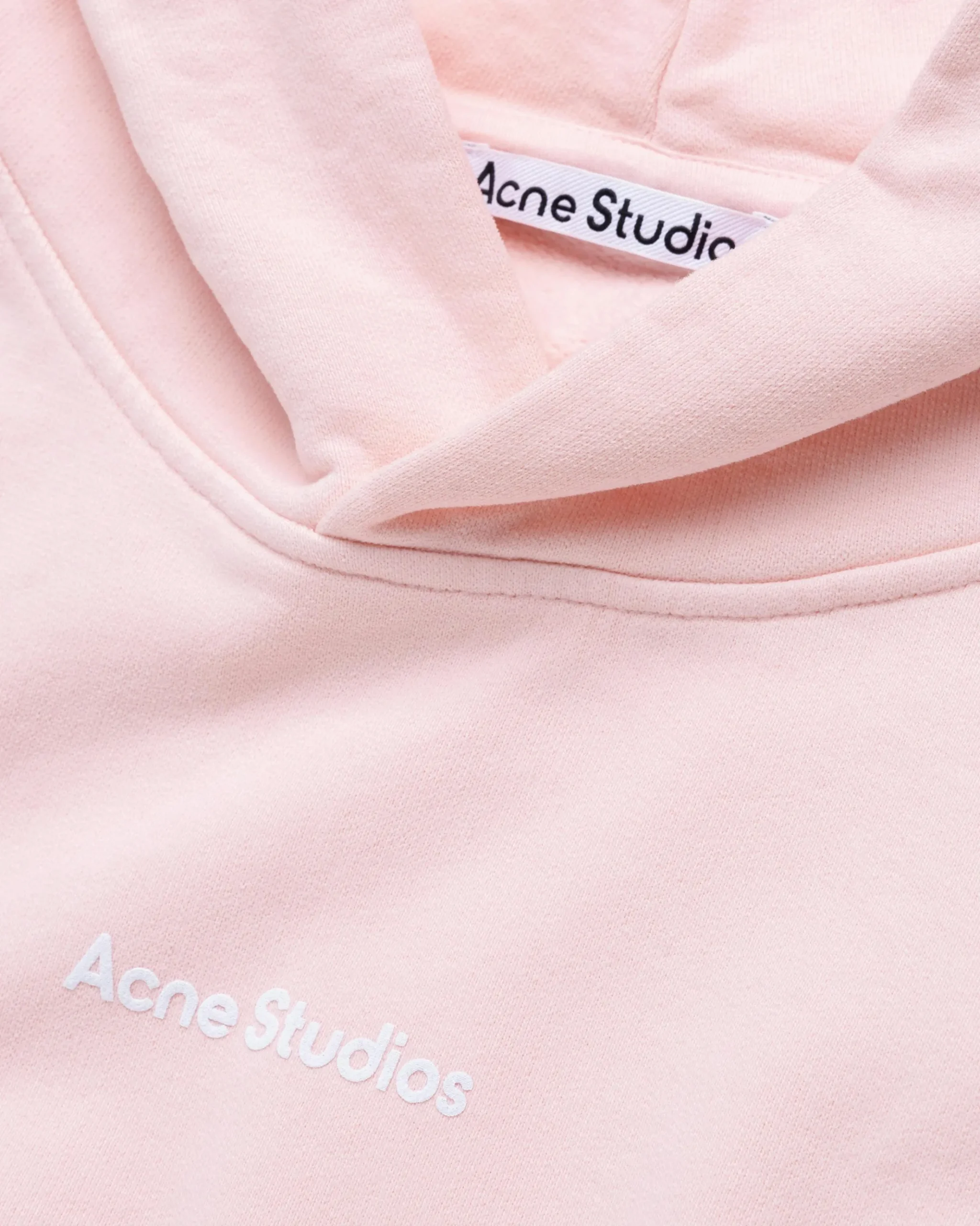 Sale Acne Studios Stamp Logo Hoodie Pale Pink palepink