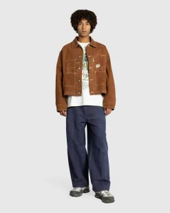 Fashion Story mfg. Station Jacket Brown Wonky-Wear brownwonky-wear