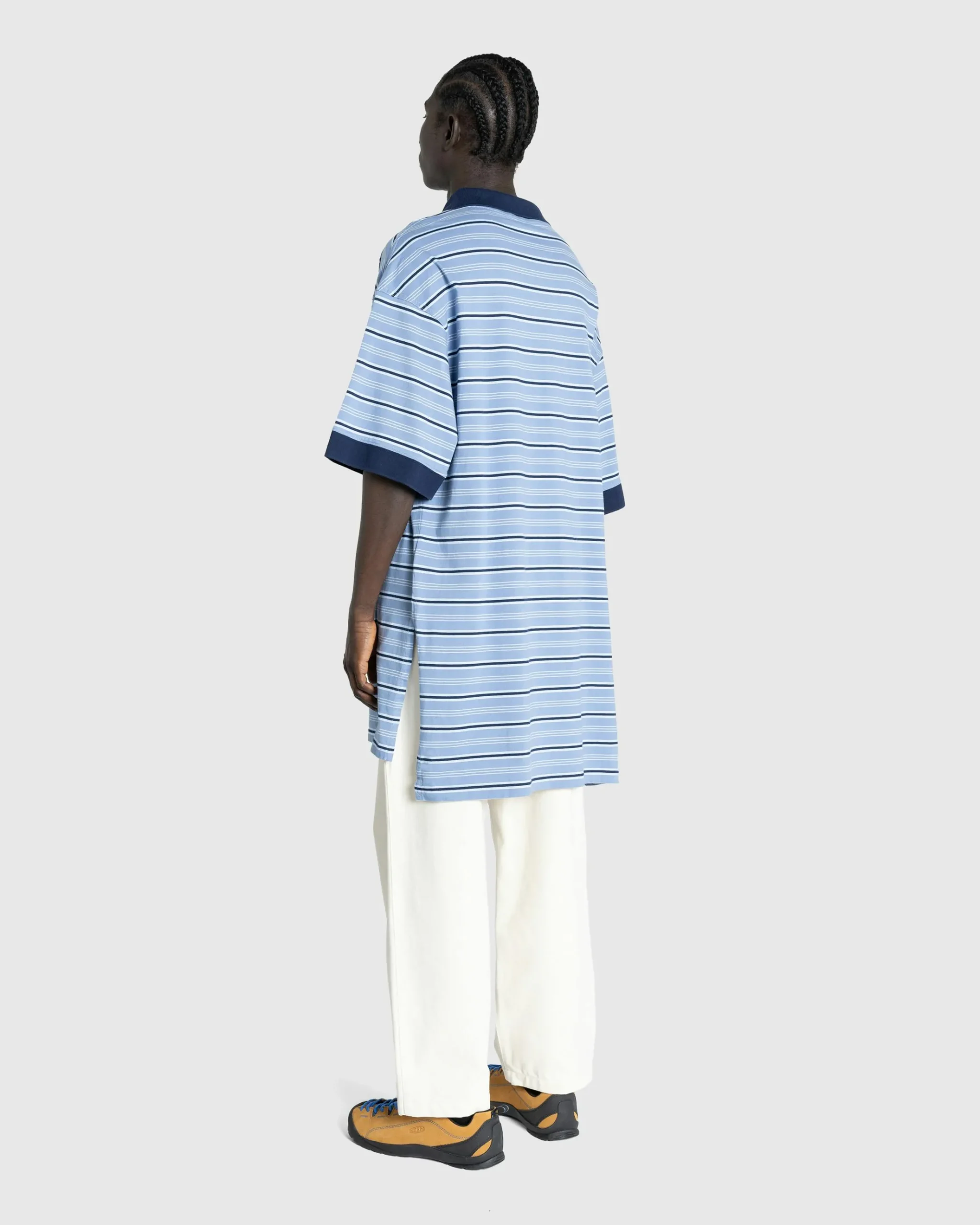 Best Martine Rose Stretched Polo Blue Stripe bluestripe