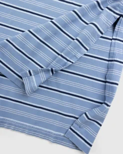 Best Martine Rose Stretched Polo Blue Stripe bluestripe