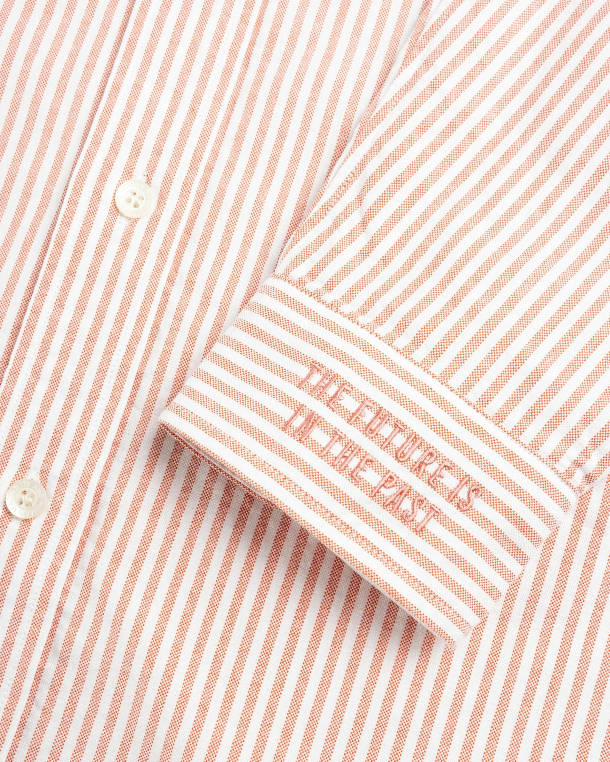 Discount Human Made Striped Oxford BD Shirt red