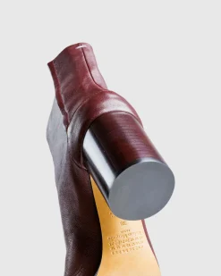 Best Maison Margiela Tabi Ankle Boots Deep Red deepred