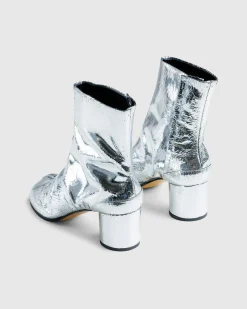 Discount Maison Margiela Tabi Ankle Boots silver