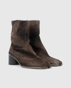 Sale Maison Margiela Tabi Boot Suede brown